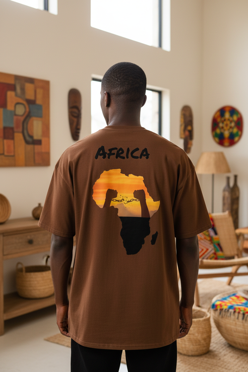 Africa Tee Brown Savana