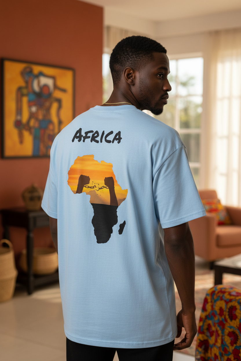 Africa Tee Light Blue