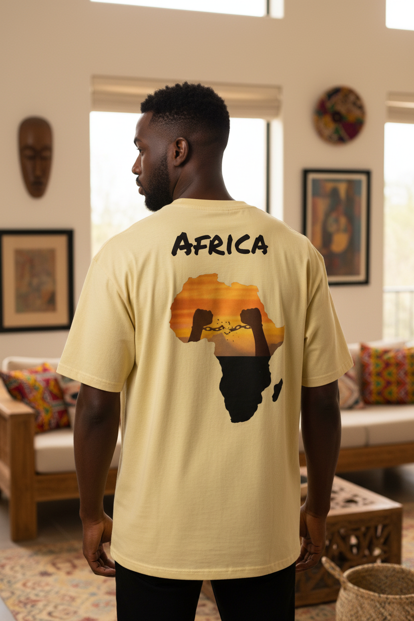Africa Tee Yellow Haze
