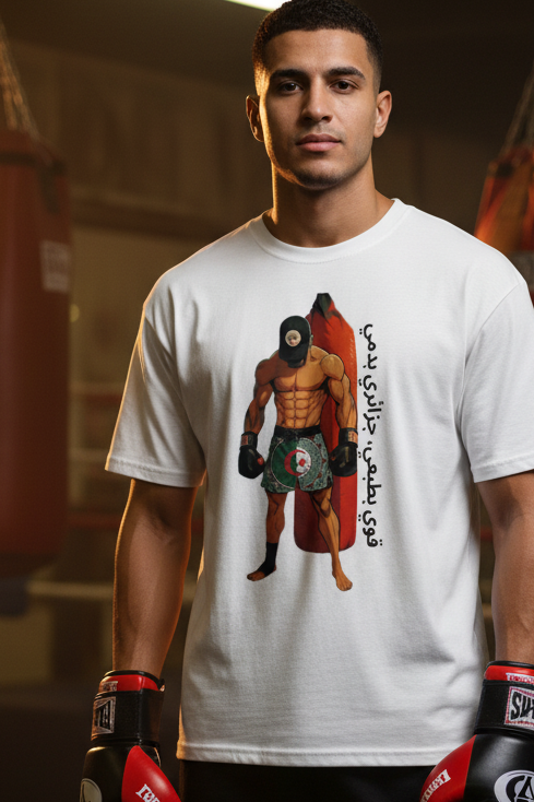 Algérien salle de boxe - T-shirt en avant