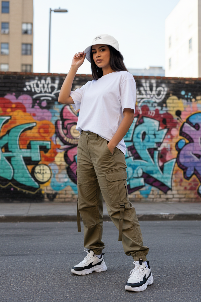 Bio white – fille arabe – streetwear