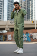 Ensemble veste + pantalon vert VYRA