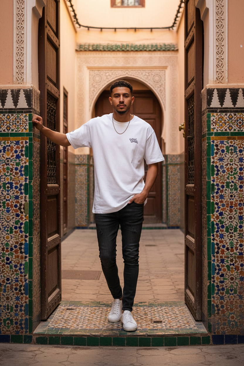 Mannequin marocain avec le t-shirt