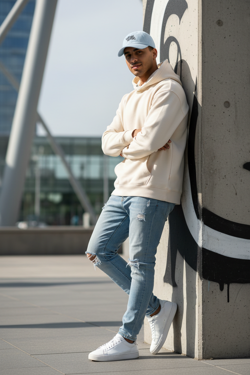 Pastel blue – garçon arabe