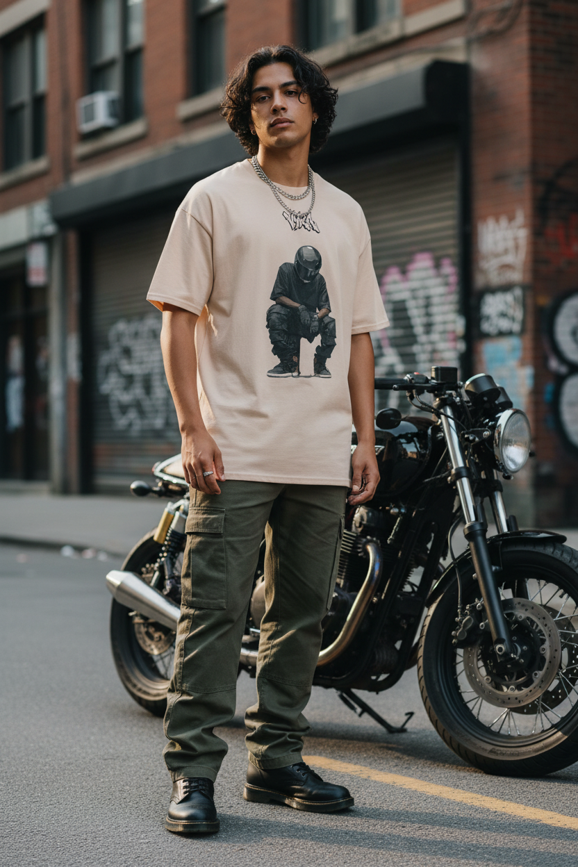 Rider Tee – Sand