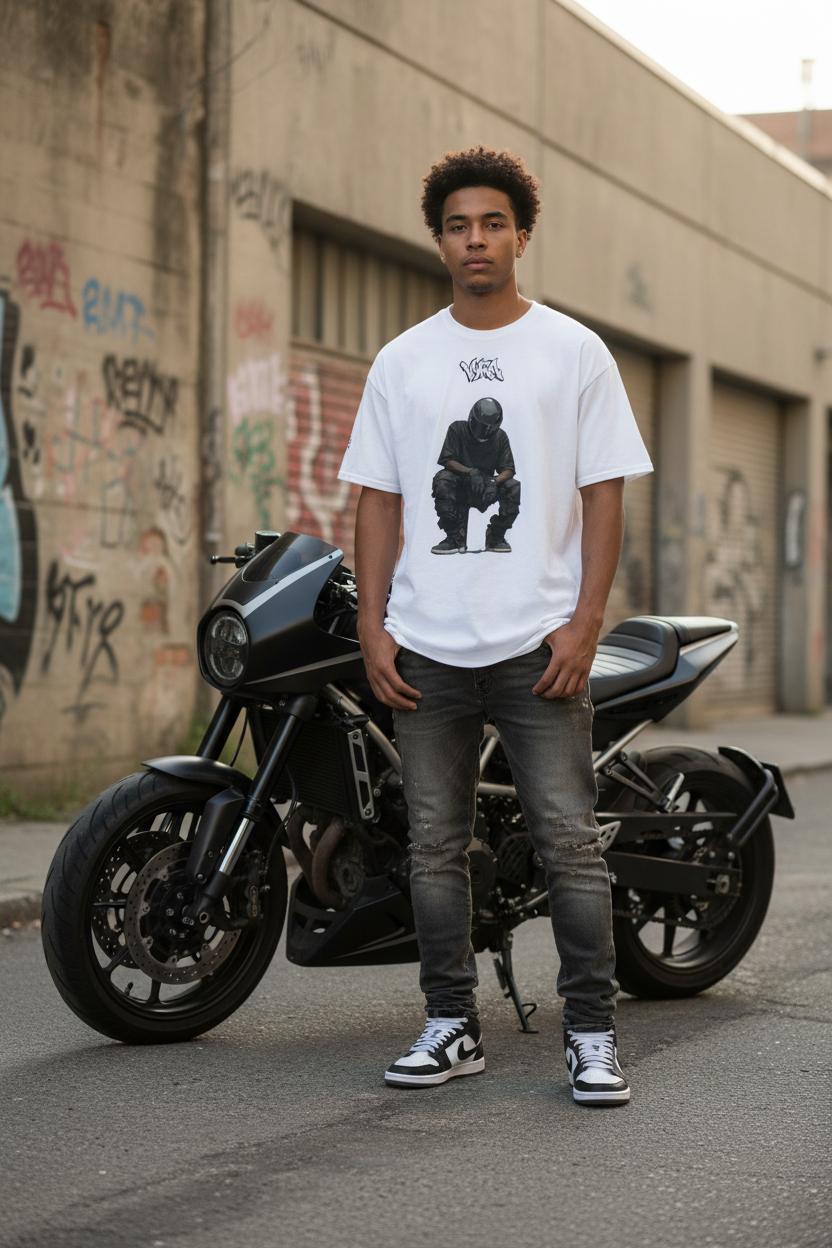 Rider Tee – White