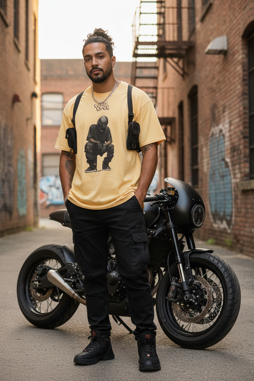 Rider Tee – Yellow Haze