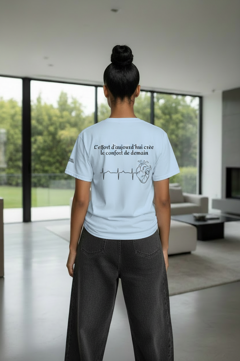 T-shirt Light Blue - verso