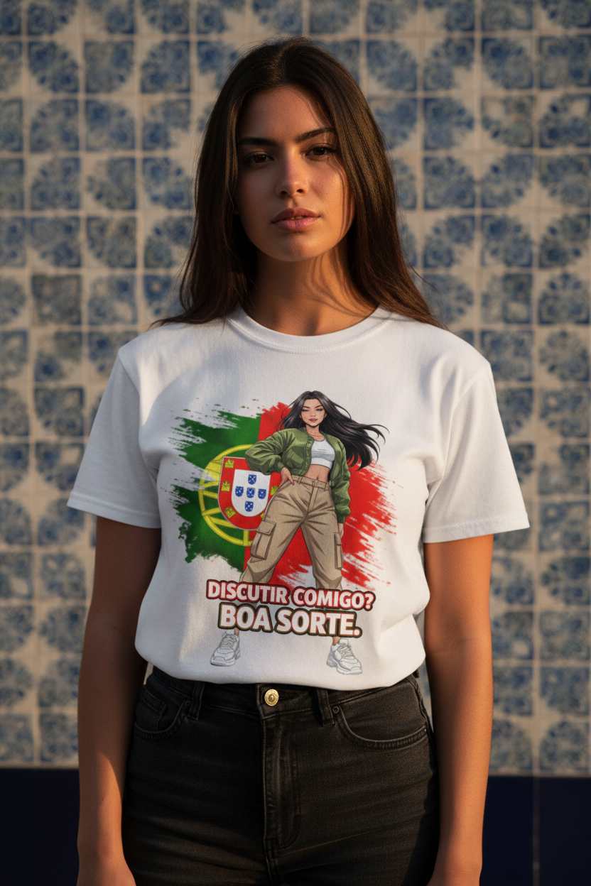 T-shirt Portugal - Design visible au premier plan