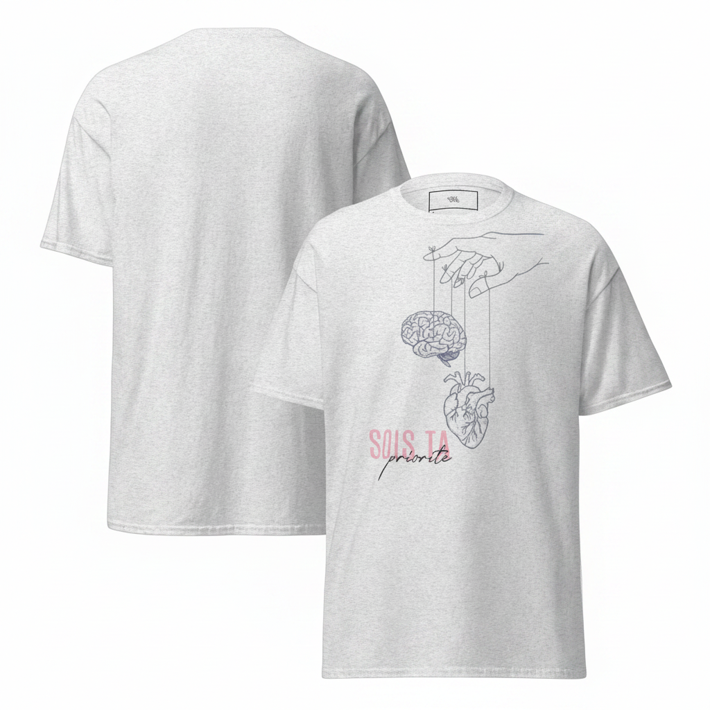 Tee-shirt ash – fond blanc