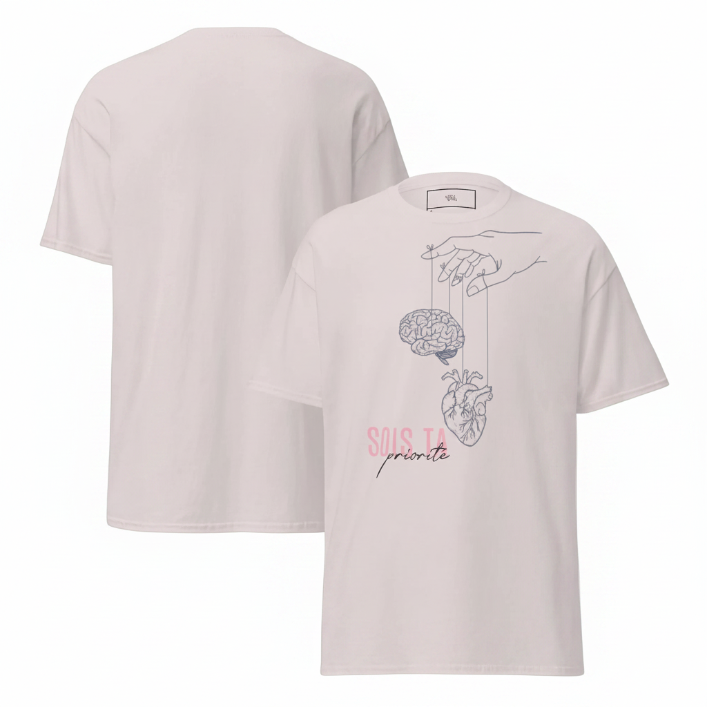 Tee-shirt ice grey – fond blanc