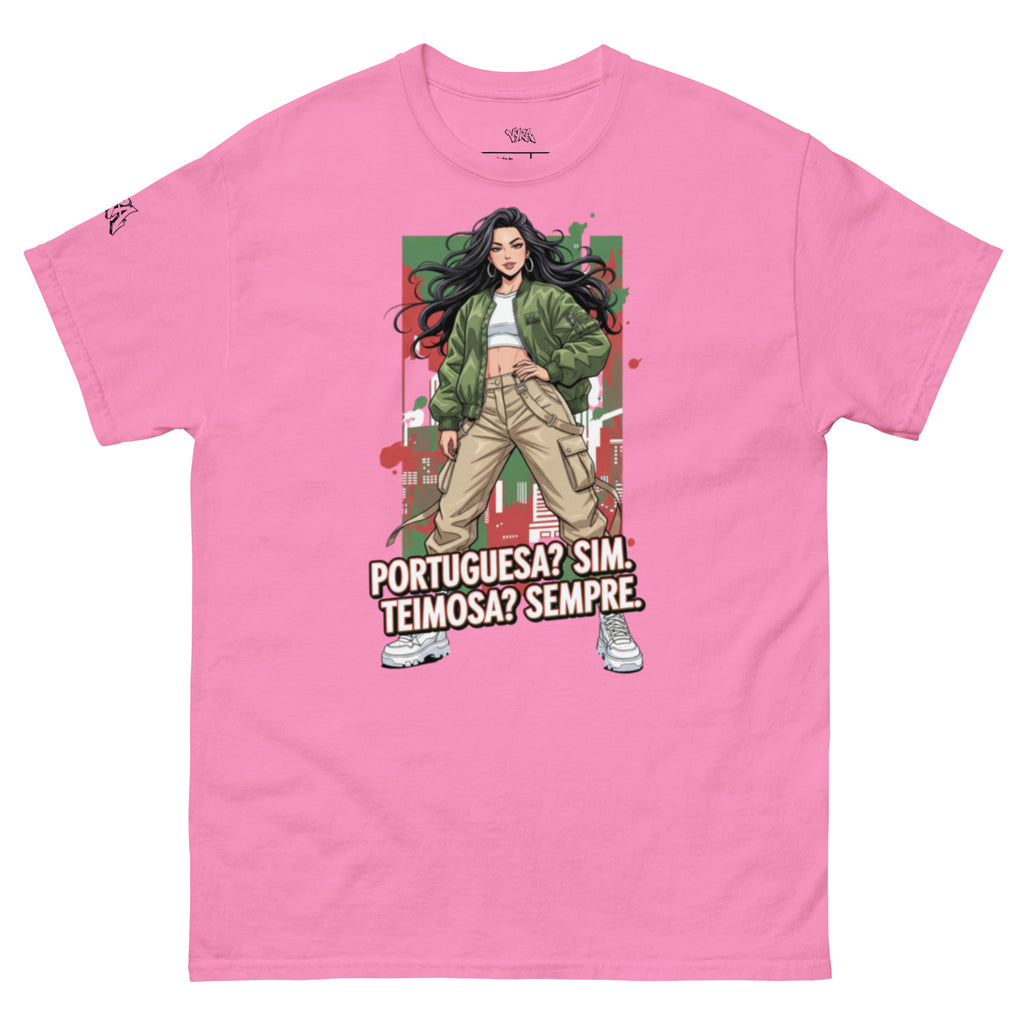 T-shirt "portuguesa? Sim Teimosa? Sempre."