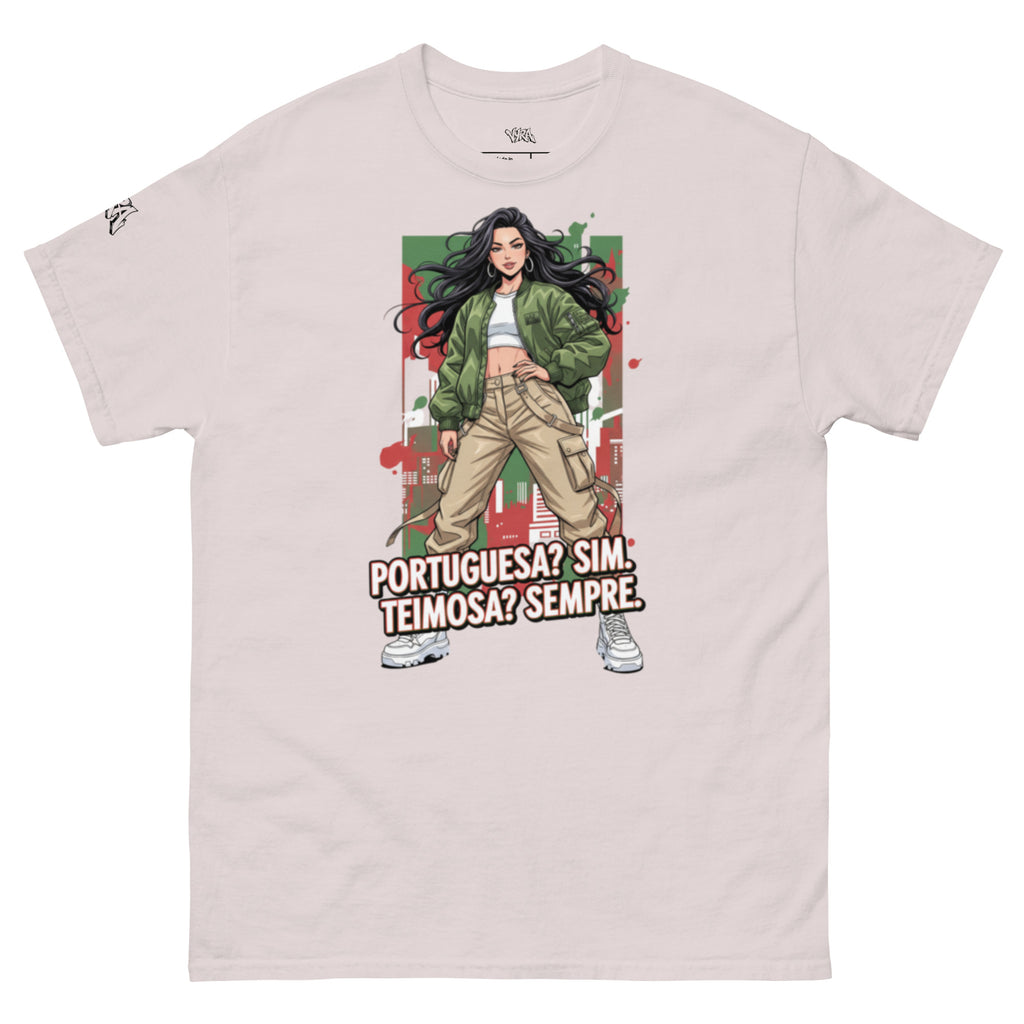 T-shirt "portuguesa? Sim Teimosa? Sempre."