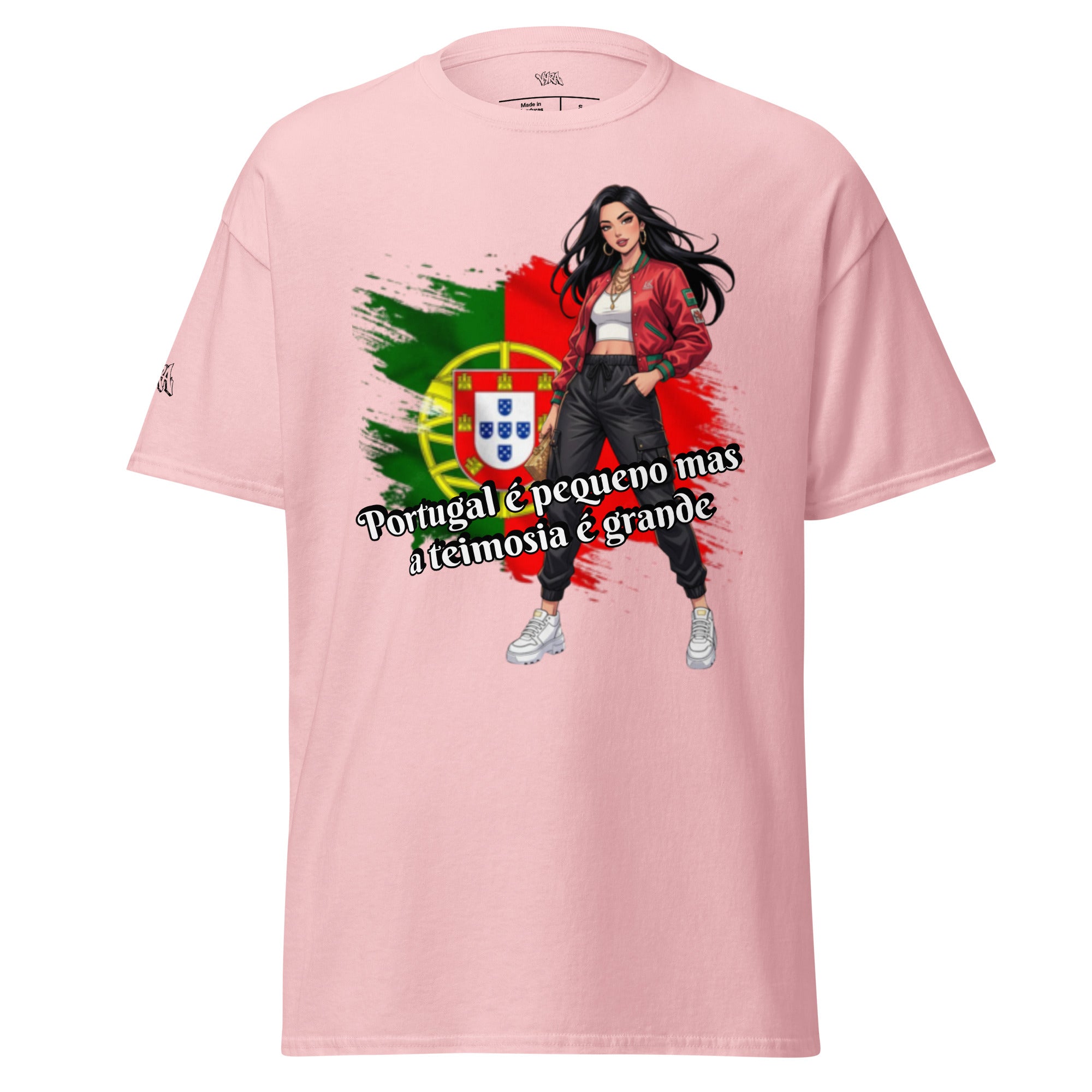 Tee-shirt femme « Portugal é pequeno mas a teimosia grande »