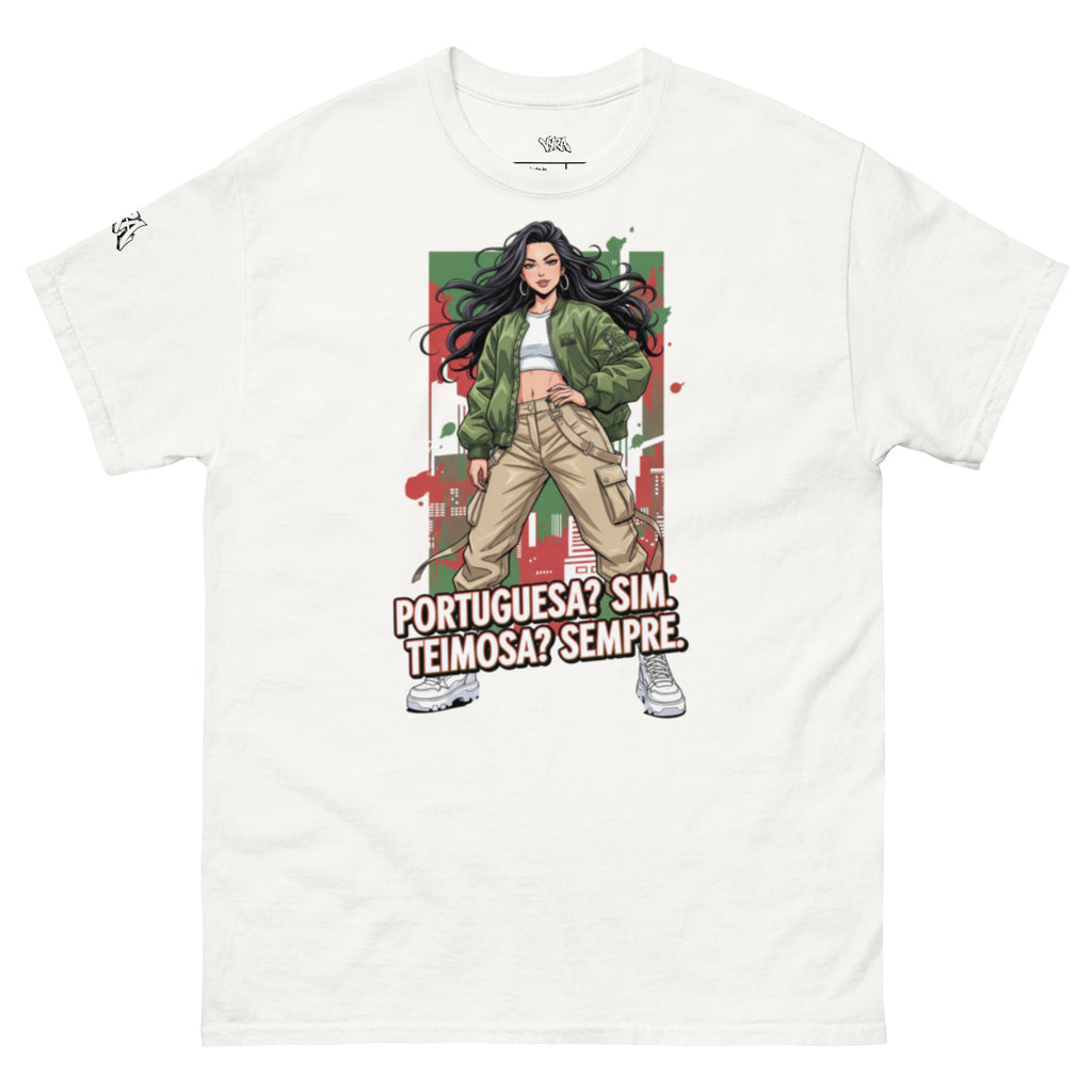 T-shirt "portuguesa? Sim Teimosa? Sempre."