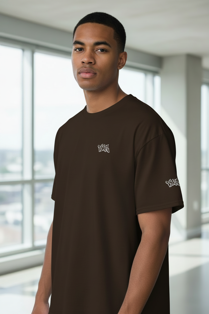 VYRA T-Shirt Dark Chocolate