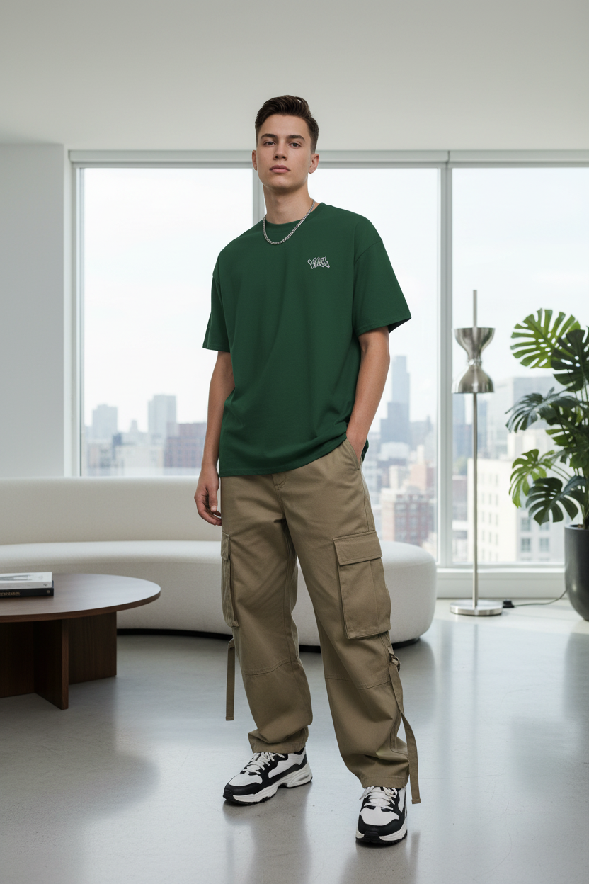 VYRA T-shirt forest green street