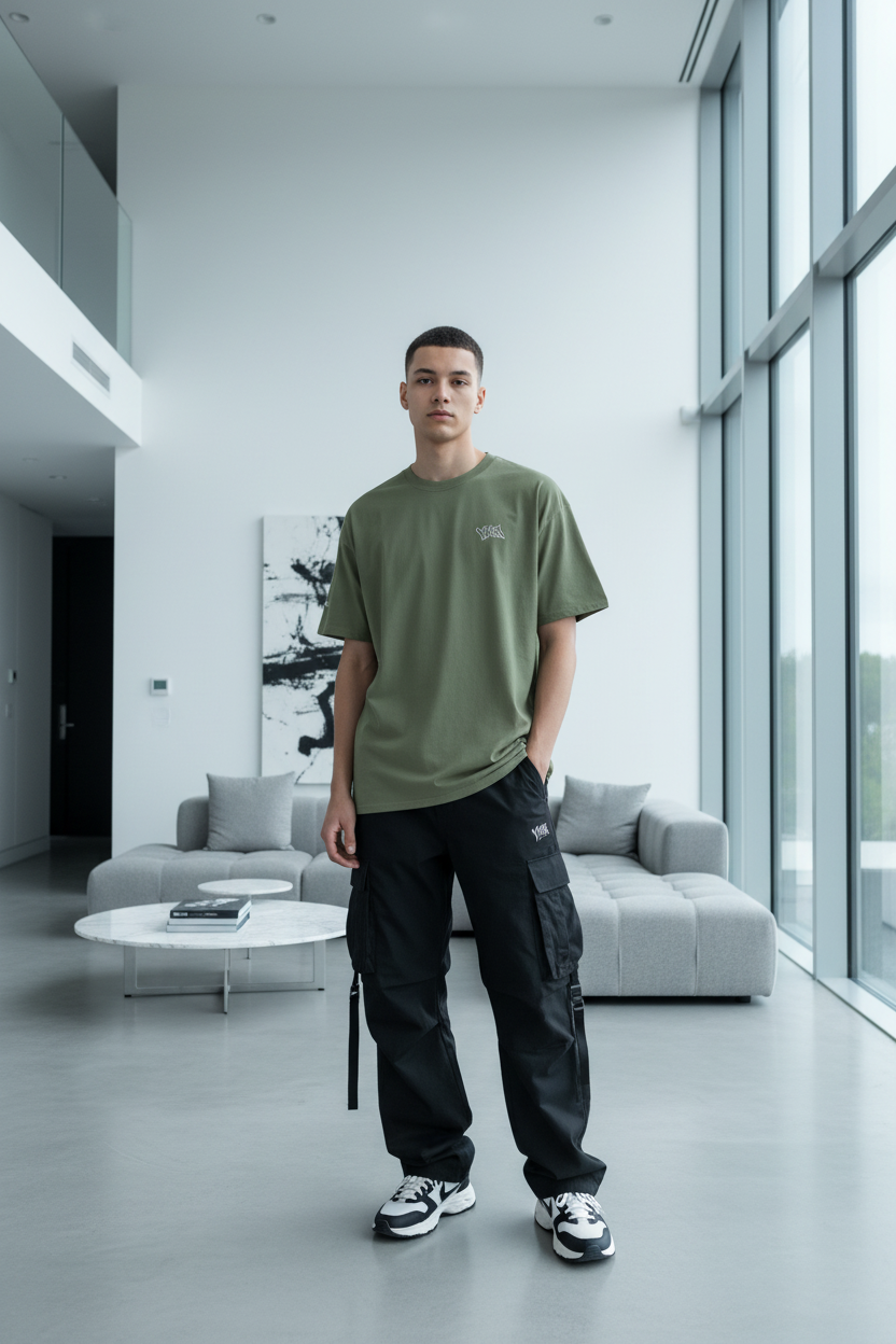 VYRA T-shirt military green street